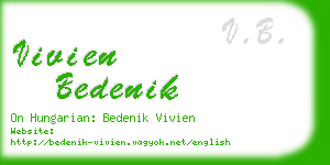 vivien bedenik business card